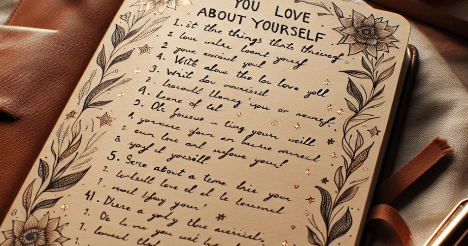 Self Love Journal Prompts
